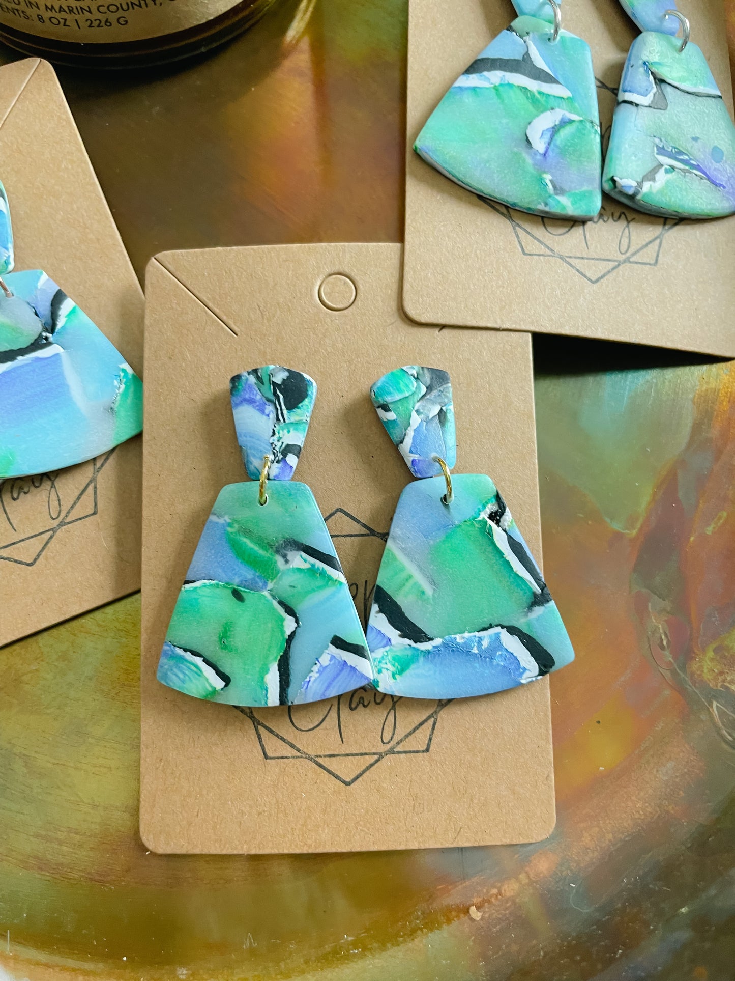 Watercolor Statement Earring