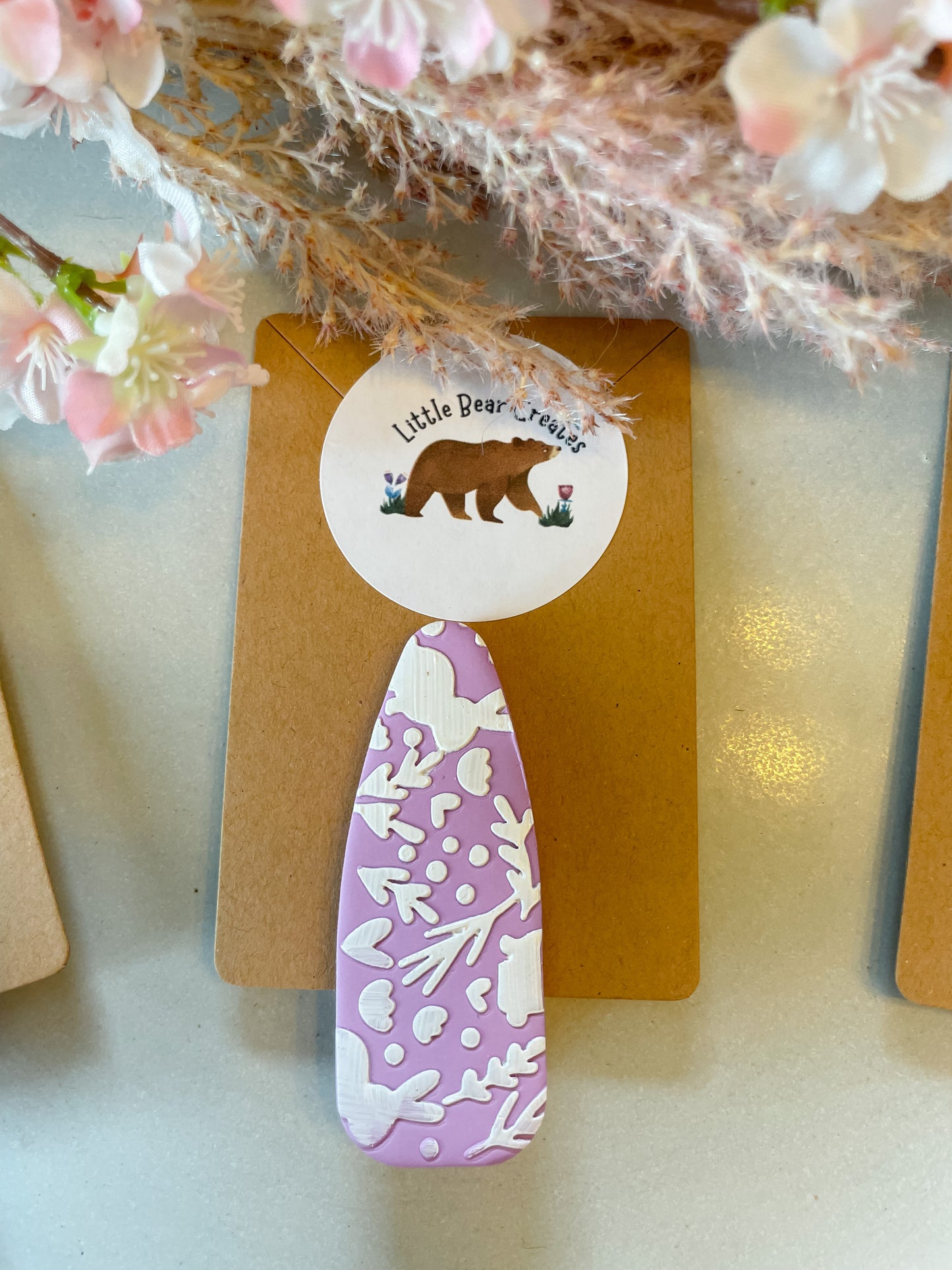 Purple Bunny Hair Clip