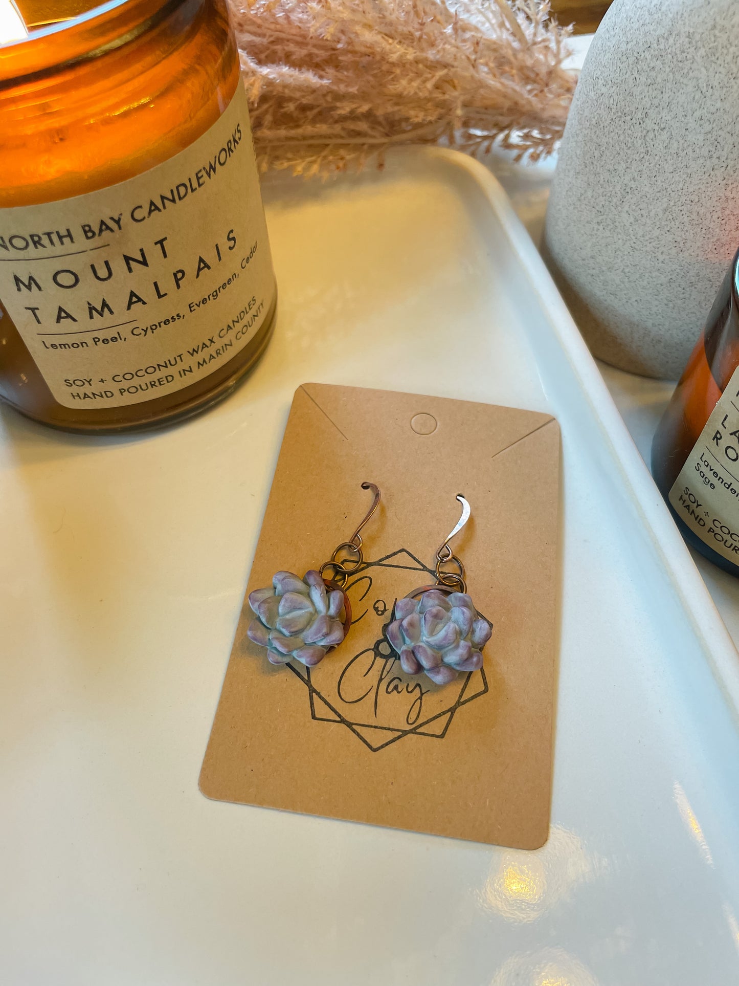 Succulent Circle Dangle (Small)