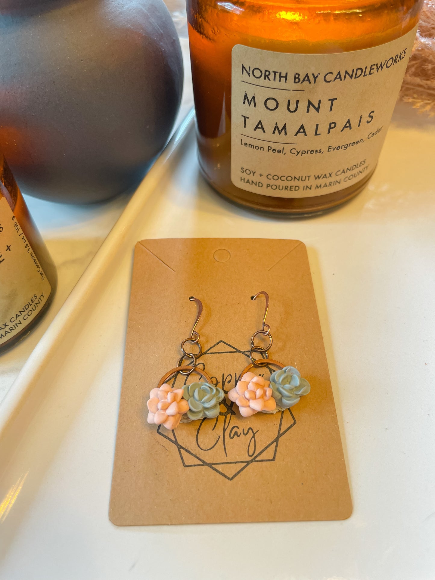 Succulent Circle Dangle (Small)