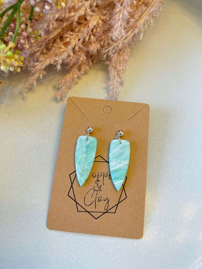 Jade Dagger Statement Earring