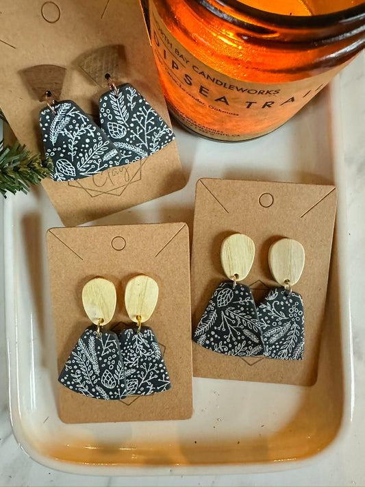 Winter Woodland Statement Earring