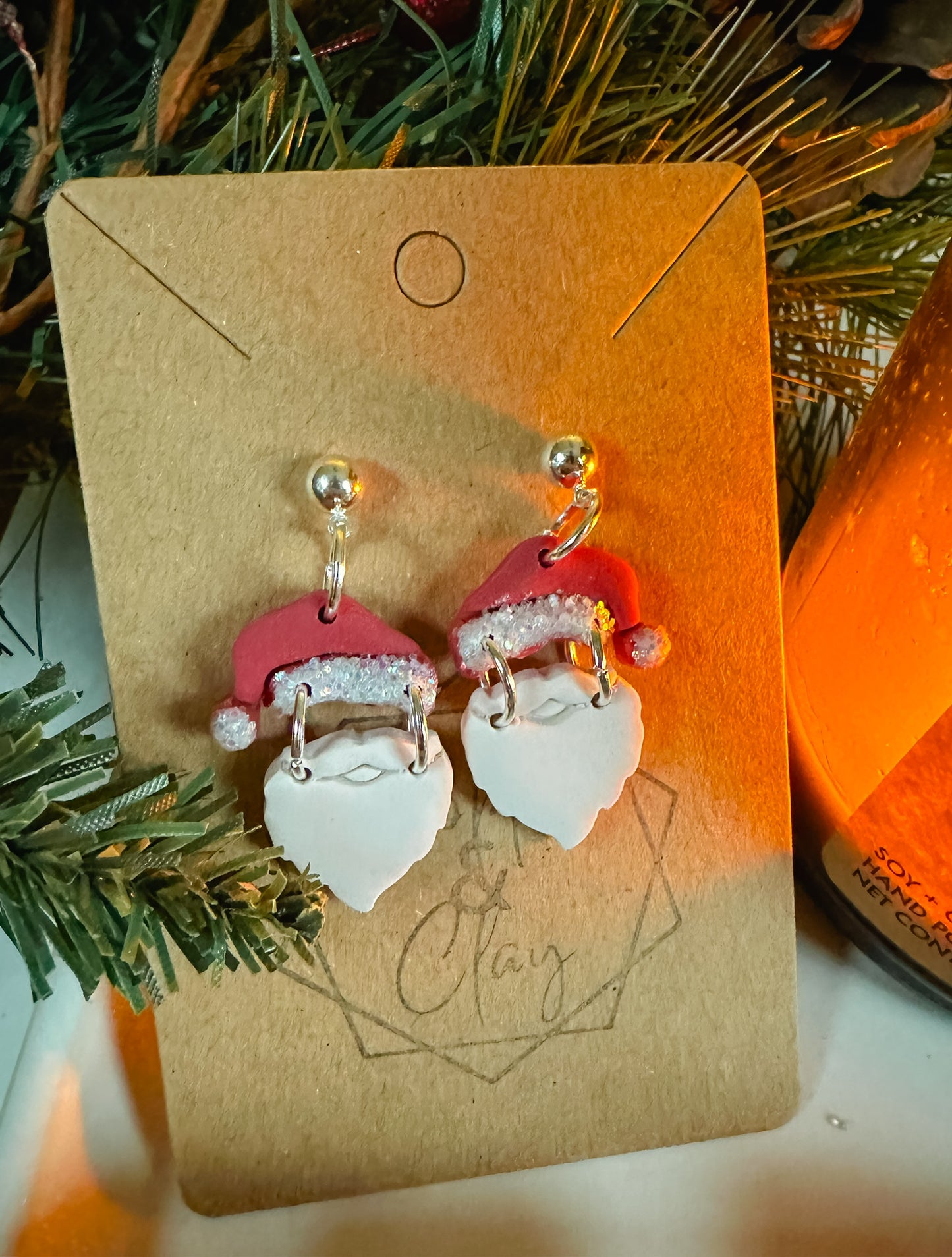 Santa Drop Earring