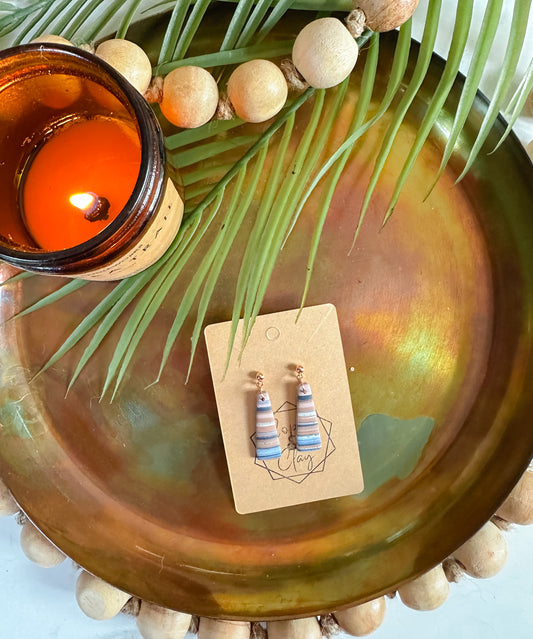 Beach Stripe Drop Earring