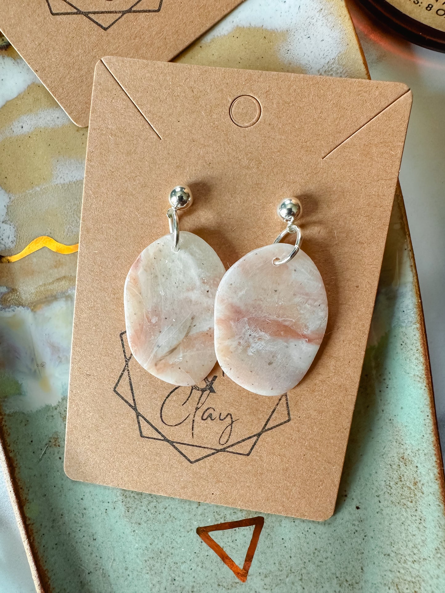 Rose Quartz Statement Earring