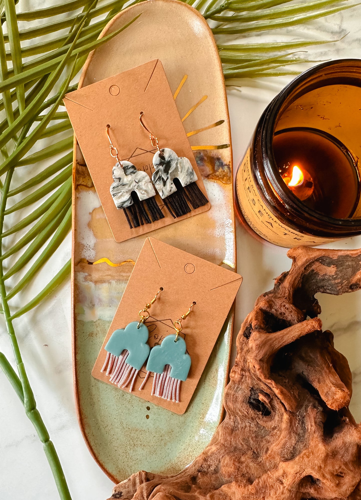 Arch Fringe Drop Earring