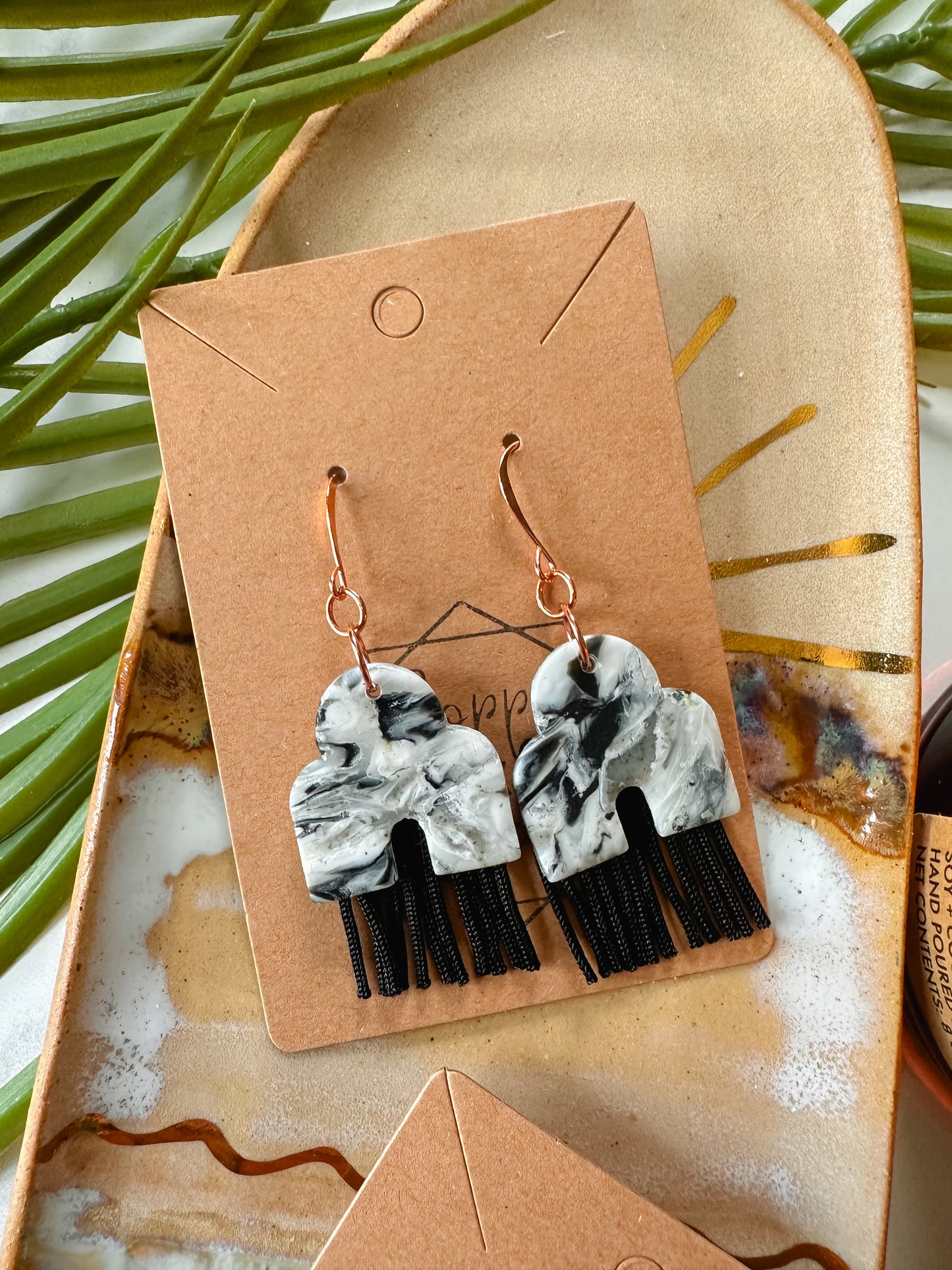 Arch Fringe Drop Earring