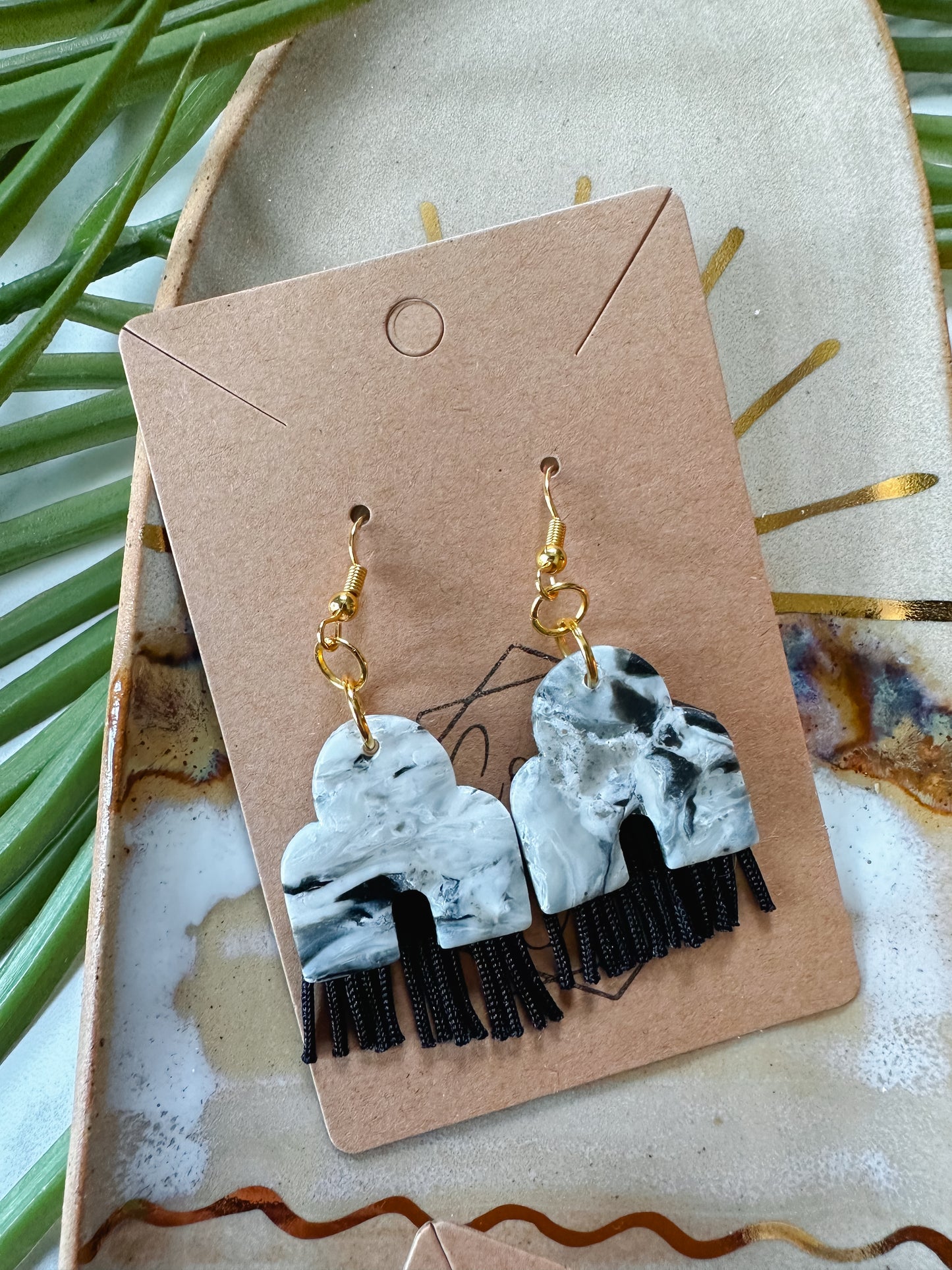 Arch Fringe Drop Earring