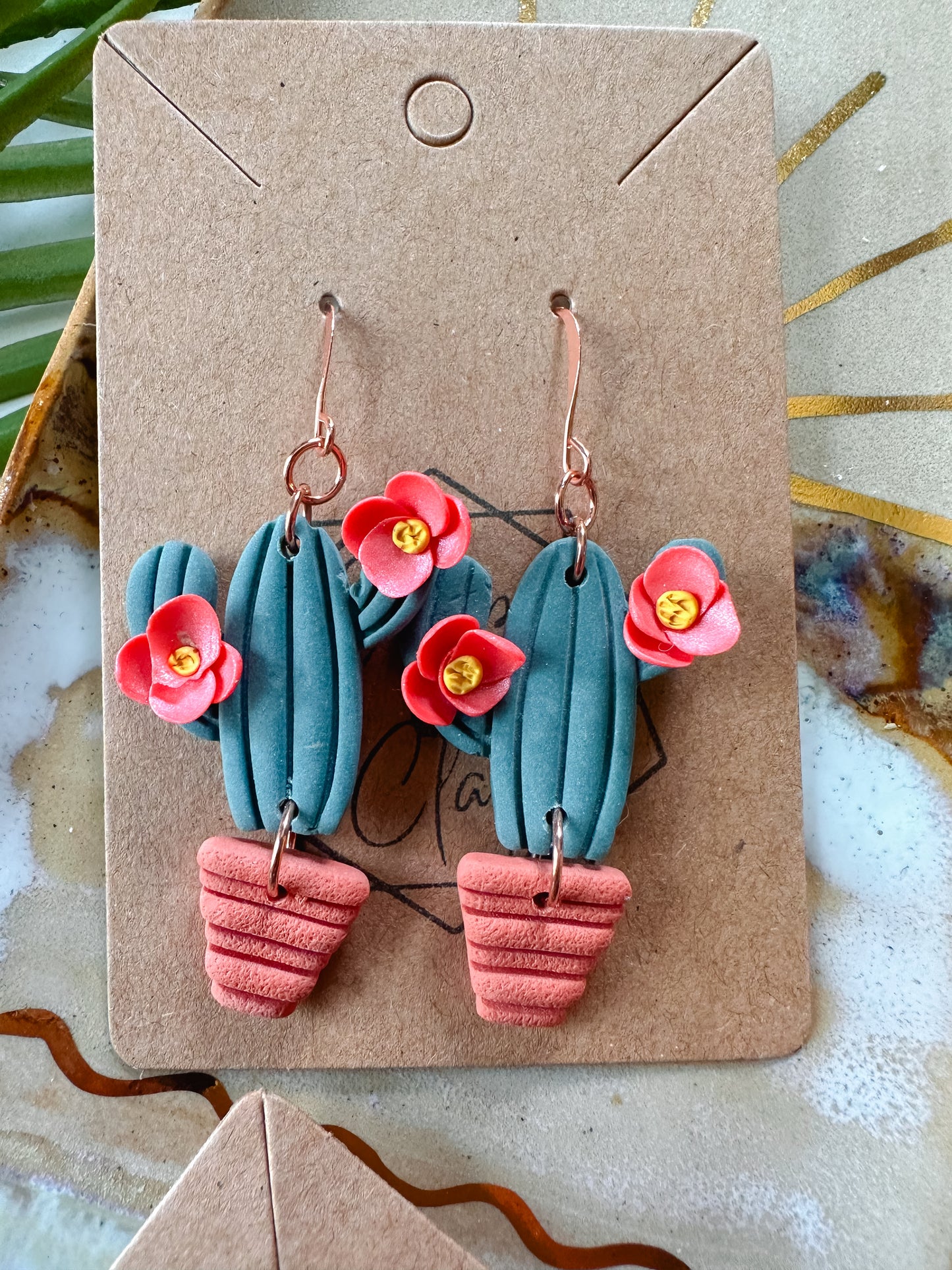 Cactus Flower Dangle