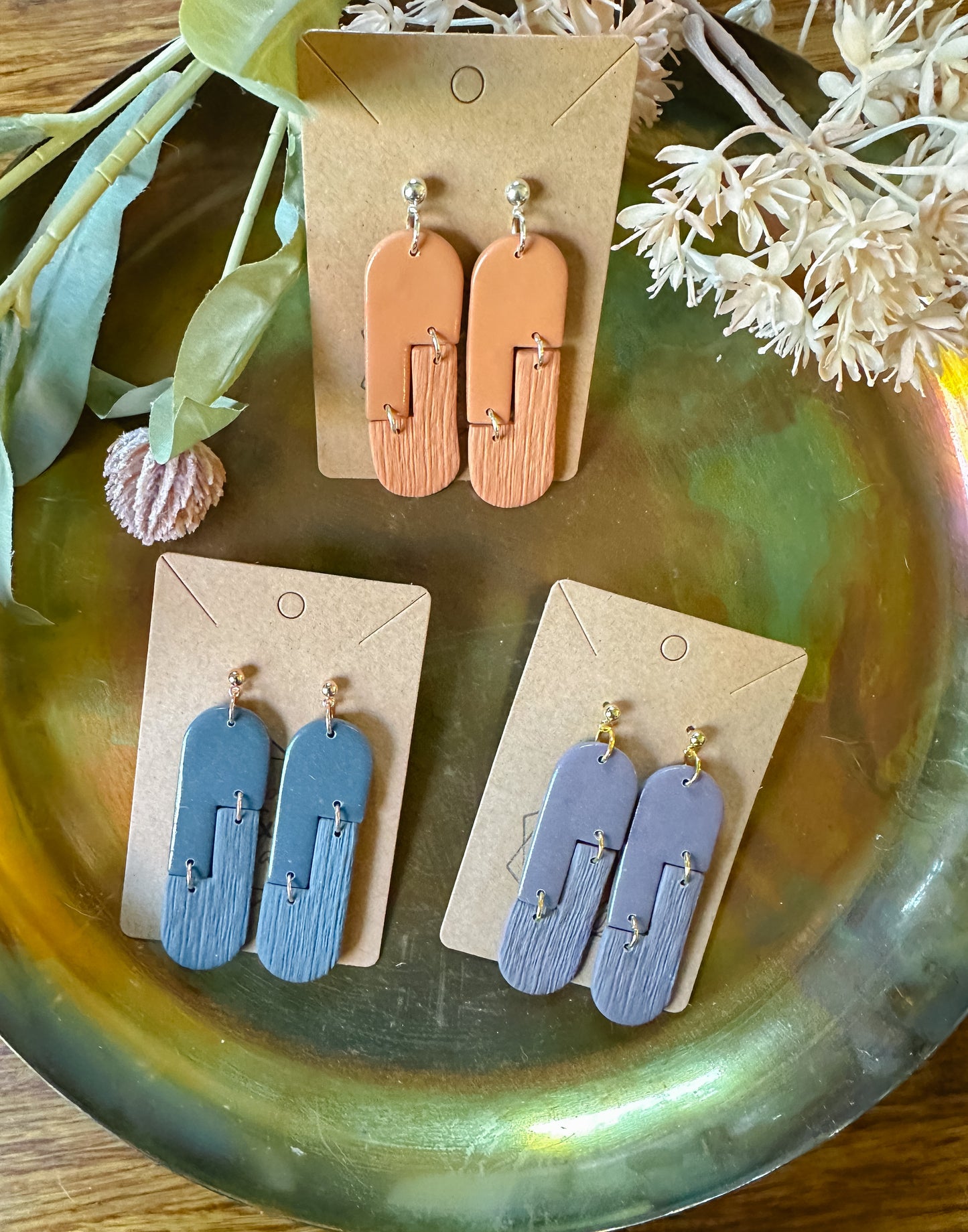 Fall Oval Statement Earring