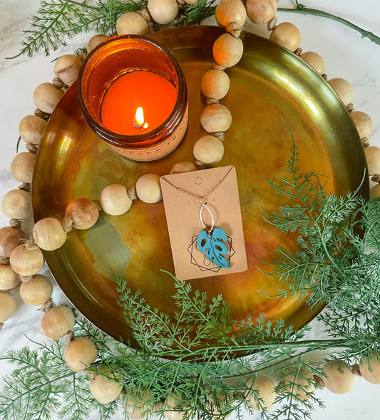 Monstera Necklace