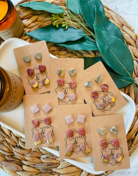 National Parks Small Stone Stud 3-Pack