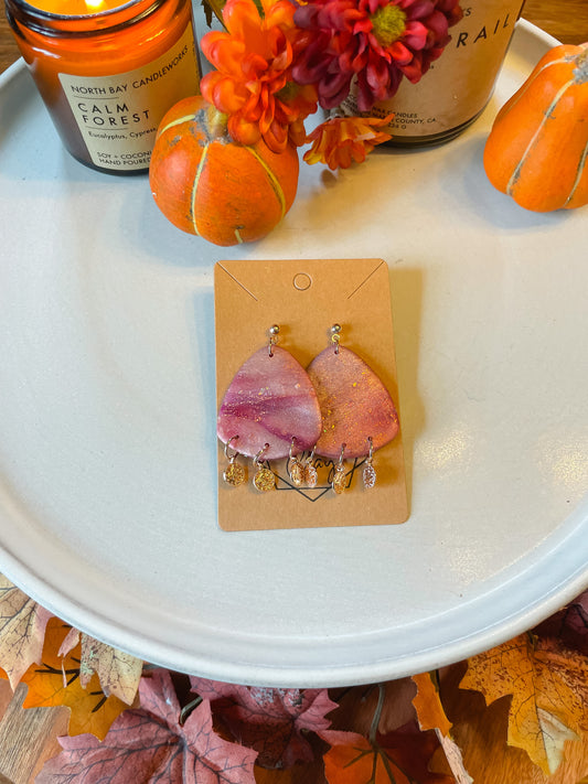 Agate Marble Statement Earring
