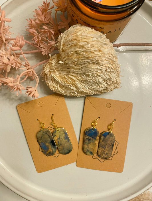 Azure Patina Drop Earring