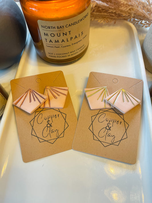 Grapefruit Diamond W/ Metallic Accent