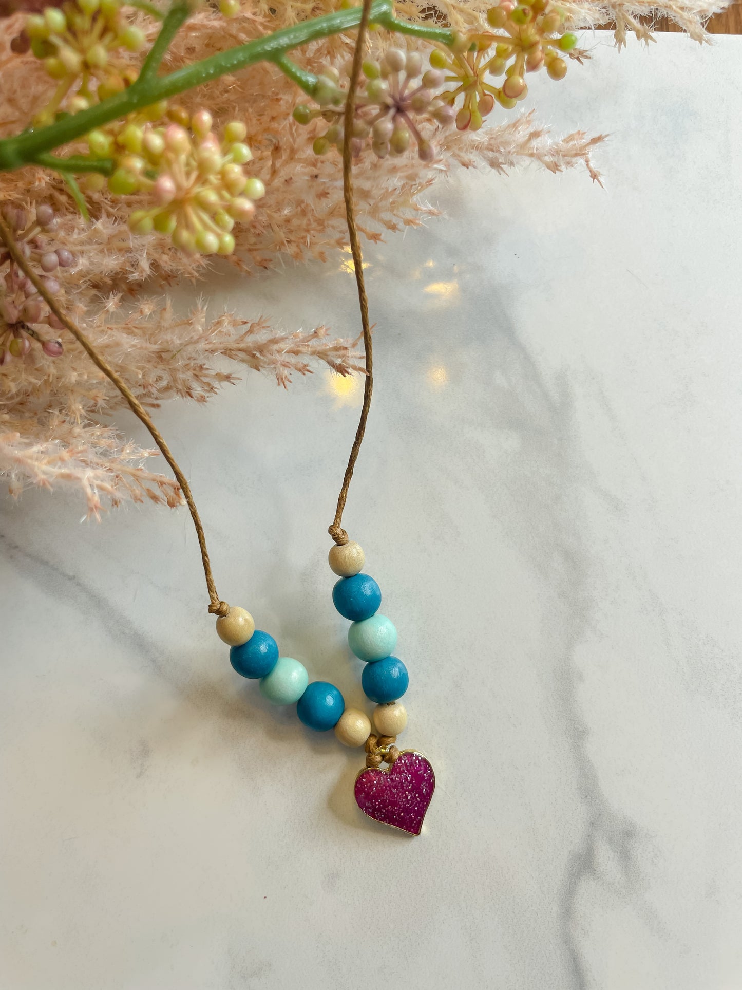 Everyday Necklace--Glitter Heart